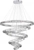 4930/260L Подвесная люстра ярусная большая в виде спирали Odeon Light Vekia 4930/260L хром/прозрачный металл/хрусталь LED 260W VEKIA (220V, на тросе, спираль)