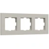 W0032917 Рамка на 3 поста Slab (дымчатый софт) Werkel W0032917 (a071626)