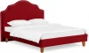 663245 Кровать Queen II Victoria L 1600 ОГОГО (арт.663245), (Ткань/Бордовый)