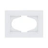 EP120WH Рамка для двойной розетки белый Kollinger Eleganz Plex EP120WH