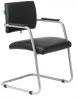 CH-271N-V/SL/BLACK Кресло Бюрократ CH-271N-V черный Leather Black искусственная кожа полозья металлик