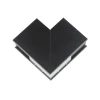 UBX-MS22/35 BLACK Коннектор для накладных магнитных шинопроводов, 35мм. угловой, вертикальный. UBX-MS22/35 BLACK