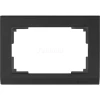 WL04-Frame-01-DBL-black Рамка для двойной розетки Werkel Stark, черный