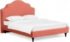 652473 Кровать Queen II Victoria L 1600 ОГОГО (арт.652473), (Ткань/Оранжевый)