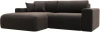121377L Диван угловой Лига-036 НПБ Классик левый угол (Коричневый/Велюр) Лига Диванов арт.121377L