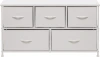 2500000198113 Комод Leset Линкс широкий (к/з), Каркас Белый, ящики Белые Leset (Экокожа/Белый) арт.2500000198113