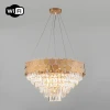 10124/8 золото Подвесная люстра Eurosvet Ariana 10124/8 золото/прозрачный хрусталь Strotskis Smart (10113/8)