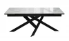 00-00082577 Стол DikLine EKX180, Керамика Белый глянец (К8/2), опоры черные (2 уп.)