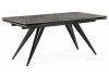 625985 Кухонный стол Notta Дарвин 160(220)х89 серый мрамор baolai / черный