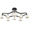 471-08-13 chrome + wengue Потолочная люстра N-Light 471 471-08-13 chrome + wengue