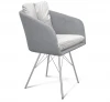 2917723504 Стул Sheffilton SHT-ST43-2/S37 стальной серый/серое облако/хром лак 697540 2917723504