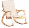 19278 Кресло-качалка mod. AX3005 Tetchair (Дуб,Бежевый).