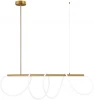10388P/A Brass Потолочная люстра на штанге светодиодная с гибким неоном Loft It Thread 10388P/A Brass (220V)