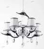 FLAMINGO SP-PL5 CHROME Люстра подвесная Crystal Lux Flamingo, 5 плафонов, хром, белый