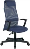 KB-8/DB/TW-10N Кресло руководителя Бюрократ KB-8 синий TW-05N TW-10N сетка/ткань с подголов. крестовина пластик