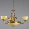02166/3 AB Люстра подвесная Ambiente by Brizzi Tenerife, 6 ламп, бронза с бежевым