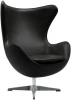 RF 0539 Кресло Bradex Home EGG STYLE черный, натуральная кожа (RF 0539)