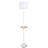 A4056PN-1WH Торшер с полкой с usb Arte Lamp Combo A4056PN-1WH (220V, выключатель, круглые)