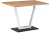 515301 Стол на тумбе Notta Мичиган Лофт 110х70 25 мм дуб вотан / белый матовый 515301