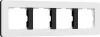 W0043068 Рамка на 4 поста (белый/черный, soft-touch) Werkel W0043068 (a067991)