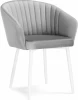 576744 Кресло Корсо (Корсо светло-серое / белое) Notta арт.576744