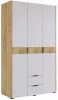 576854 Шкаф Woodville Адам  трехдверный дуб крафт золотой / белое дерево арт.576854
