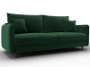 134777 Диван прямой Лига-064 НПБ (ДСП/Дерево/Велюр/Зеленый) Лига Диванов 134777