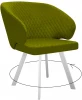 00-00062806 Стул 265 поворотный, К20 оливковый, ножки белые Dikline 00-00062806