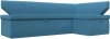 125899 Диван кухонный угловой Омура правый угол (Голубой/Рогожка) Лига Диванов арт.125899