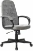 CH 002 LT19 Кресло руководителя Бюрократ CH 002 Fabric серый Light-19 крестов. пластик