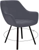 00-00061884 Стул 252 М поворотный, B28 ANTRACITE, ножки черные Dikline 00-00061884
