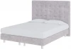 2027530 PROxSON Кровать Madrid Boxspring Lift (Ткань: Велюр Лофти Серый) 160x200