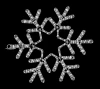 LC-13052 Светодиодная Снежинка "Путеводная Звезда" Ø0,5м Белая, Дюралайт на Металлическом Каркасе, IP54 Laitcom LC-13052