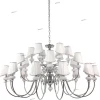 ALMA WHITE SP-PL12+6+6 Люстра подвесная Crystal Lux Alma White, 24 плафона, хром с белым и прозрачным