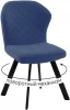 00-00073499 Стул DikLine 339 поворотный B8 BLUE, ножки черные арт.00-00073499