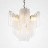 40.2107 Подвесная люстра Chandelier Pulsar White Glass ImperiumLoft 40,2107 (84744-22) (220V, на цепи)