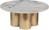 76AR-63042 76AR-63042 Стол журнальный керамогранит белый d80*35см Garda Decor