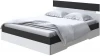 1919396 Без бренда Кровать Milton (ЛДСП Черный/Белый) 180x200