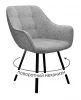 00-00073387 Стул DikLine 252 М поворотный, NS10 GREY, ножки черные арт.00-00073387