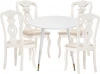 579070 Стол кухонный Woodville Эдолина white / butter white