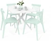 7488607001 Обеденная группа SHT-DS195 белый/пастельно-зеленый Sheffilton 7488607001