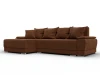 137097L Диван угловой Лига-119 угол левый (ДСП,Брус,Фанера,ЛДС,Велюр/Терракотовый) Лига Диванов 137097L