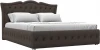 123065 Кровать интерьерная Герда 160 (Коричневый/Рогожка) Лига Диванов арт.123065