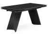 626002 Кухонный стол Notta Вейв 140(200)х80 shakespeare black / черный