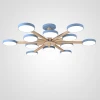 Turna-B01 Потолочная люстра Wi-Fi на штанге Turna L12 Blue By ImperiumLoft Turna-B01 (LED, 220V, голосовое управление, умный дом - Алиса)