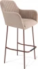2246343301 Стул барный Sheffilton SHT-ST38-1/S29 латте/медный металлик