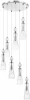 8268/7A Потолочная люстра каскадная Lumion Emily 8268/7A хром/белый/прозрачный, металл/керамика/стекло Е14 7*40W 220V (на проводе)