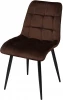 UDC7098G06210 Обеденный стул M-City CHIC G062-10 шоколадный, велюр