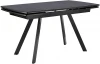 00-00068778 Стол DikLine UK120 Керамика Черный мрамор,подстолье черное,опоры черные