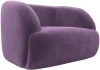 121939 Кресло Лига-041 (Сиреневый/Микровельвет) Лига Диванов арт.121939